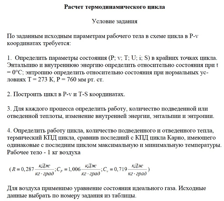 Термодинамика вариант 1 воздух в комнате